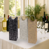 Silhouette Single Bottle Wine Bag in Assorted Colors