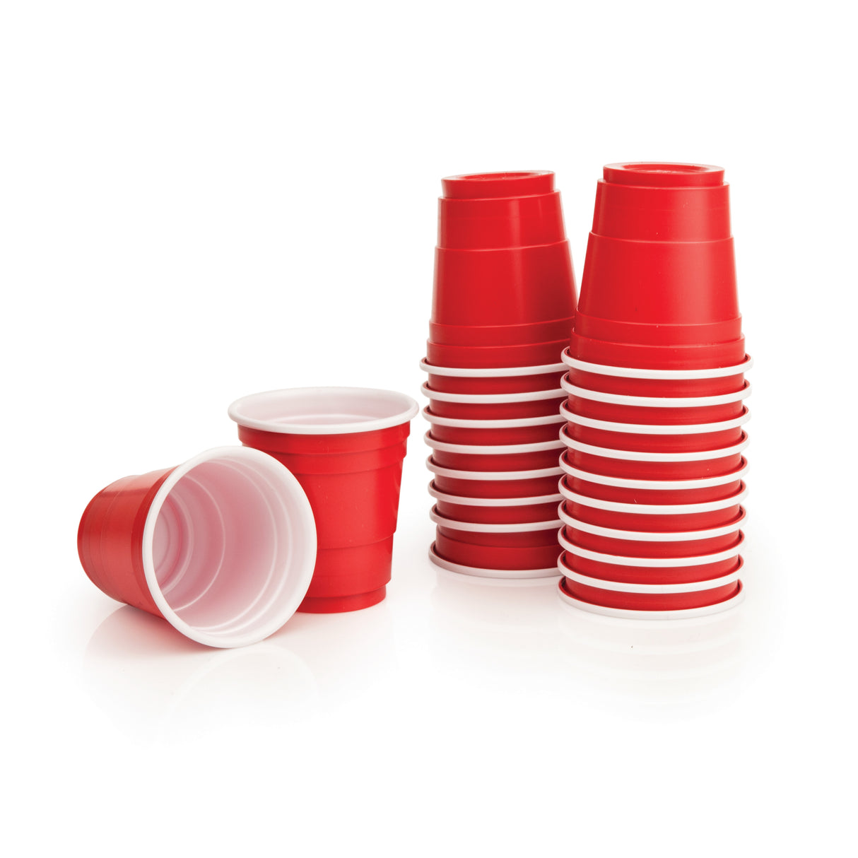 Party 1.75 oz Lil Red's Plastic Cups in Red, Set of 20