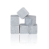 Glacier Rocks Soapstone Chilling Cubes, Set of 6