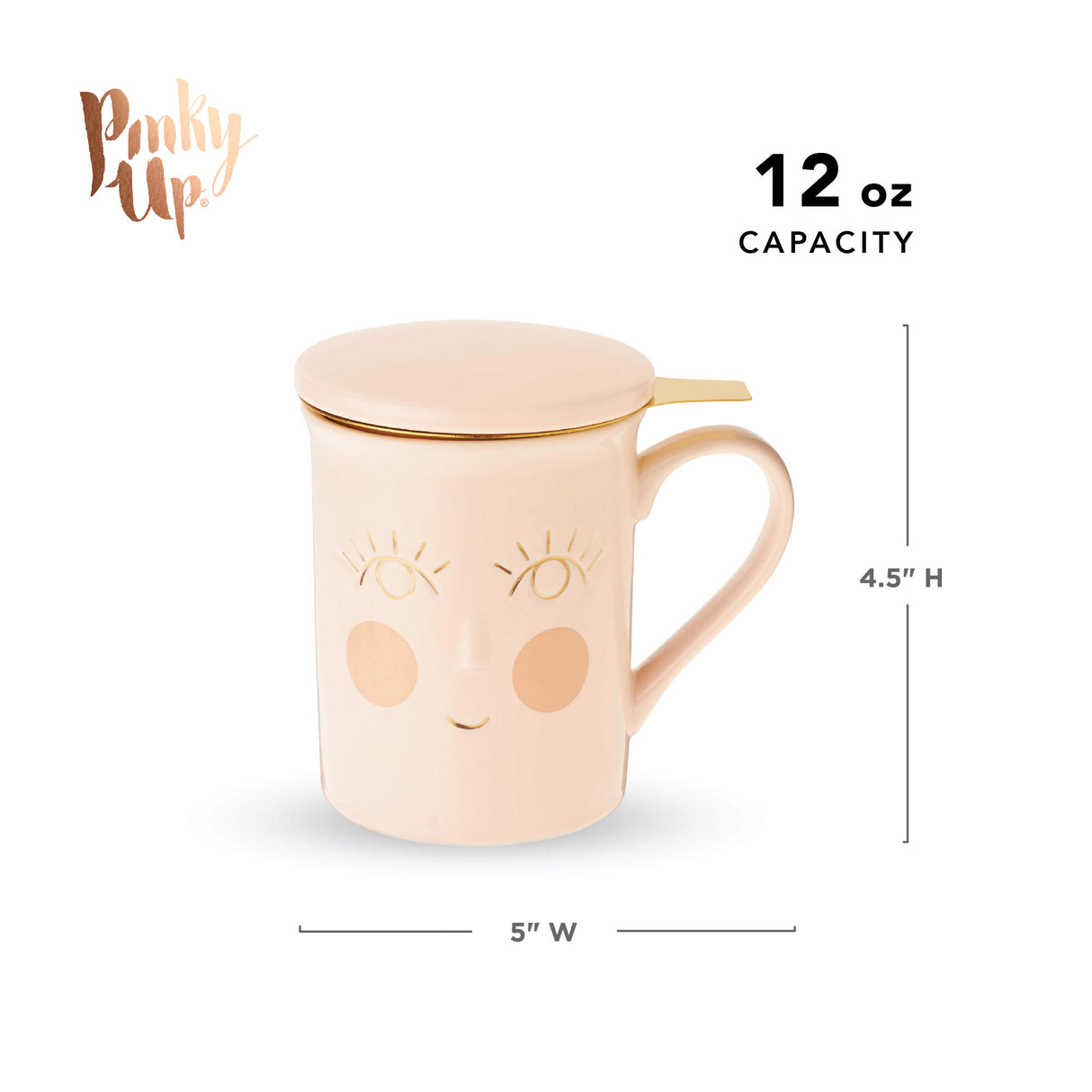 Annette Hello Beautiful Ceramic Tea Infuser Mug