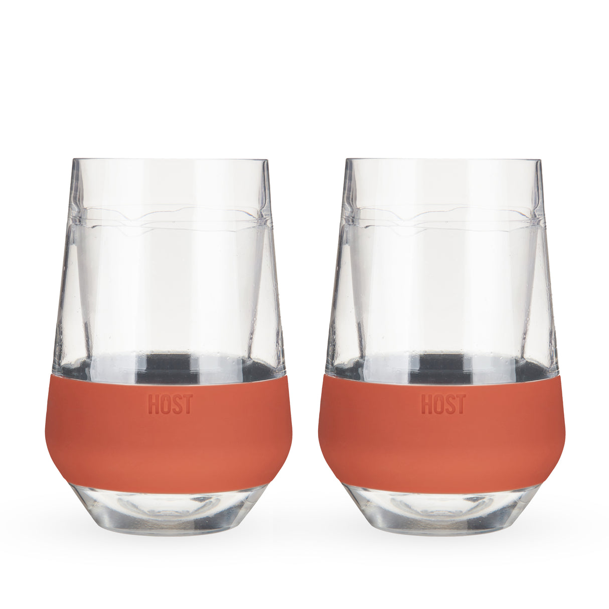 Wine FREEZE XL Cooling Cup in Terra Cotta, Set of 2