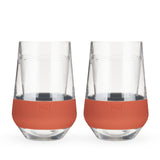 Wine FREEZE XL Cooling Cup in Terra Cotta, Set of 2