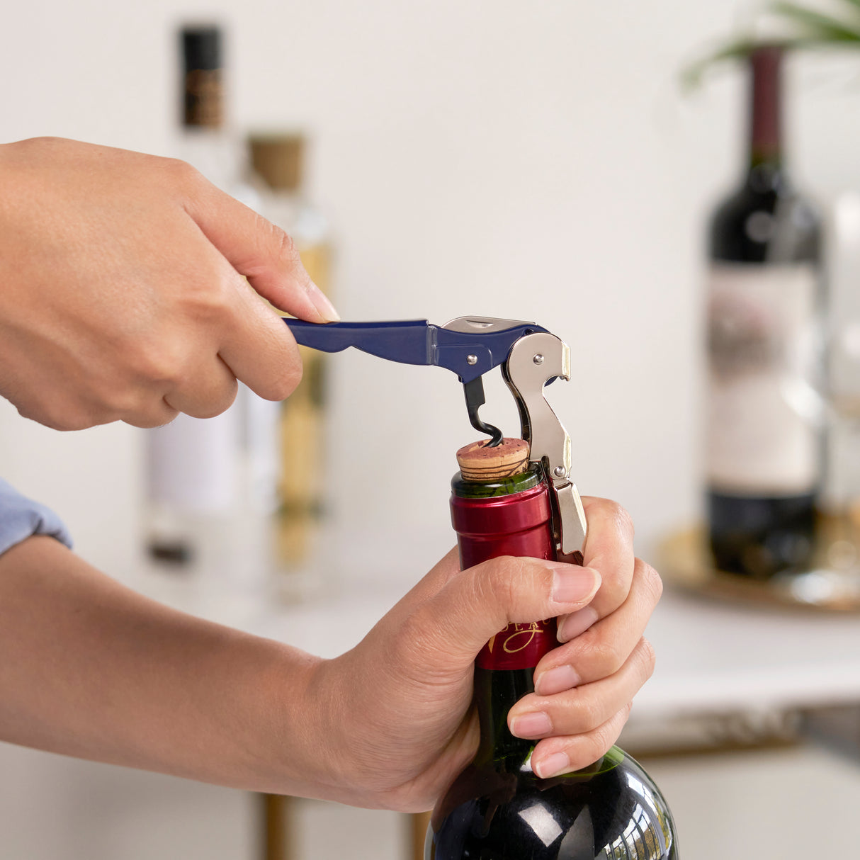 Truetap Waiter's Corkscrew in Navy Blue, Bulk