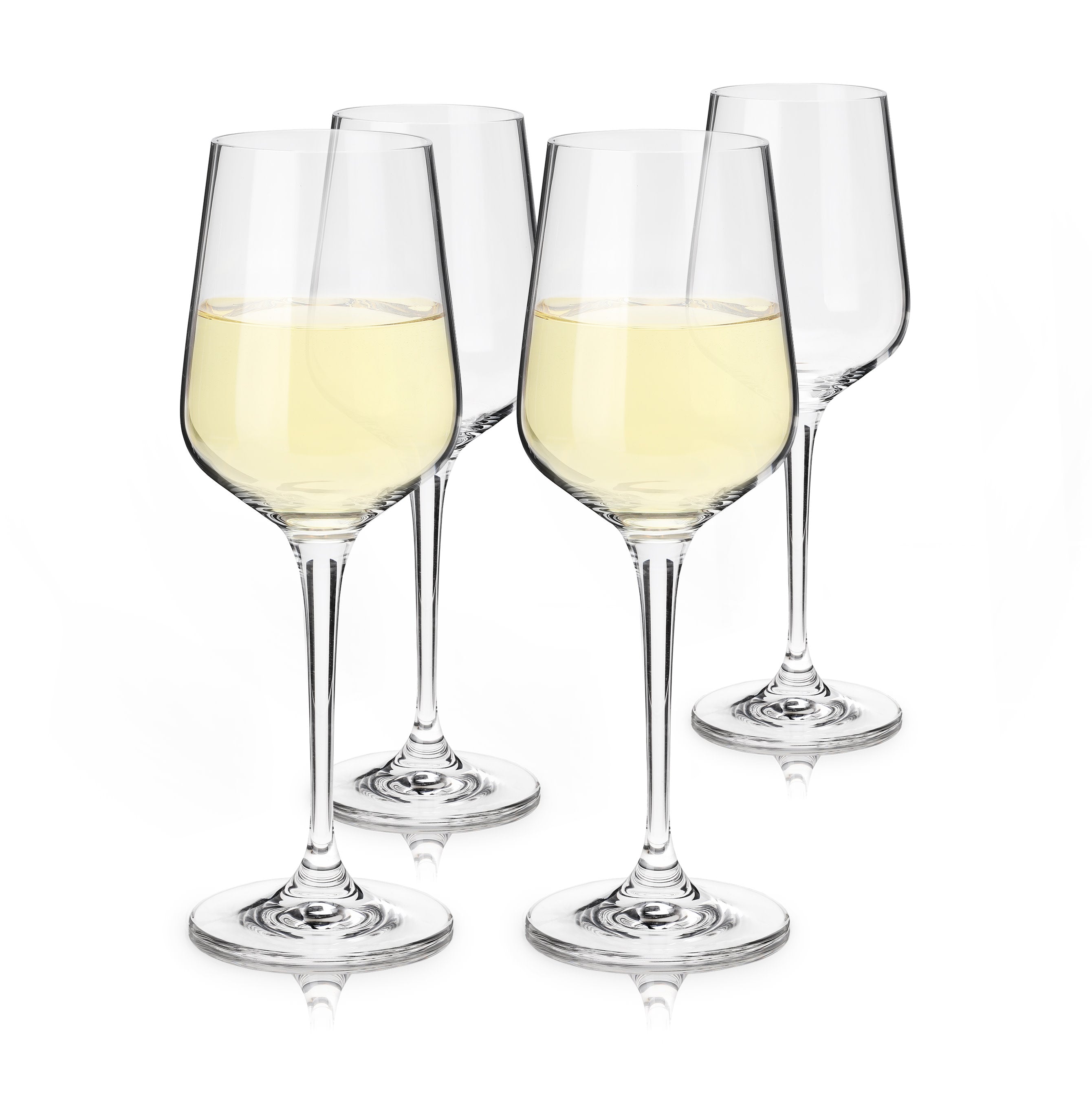 Viski Reserve Inez Crystal Chardonnay Glasses - Thumbnail 3