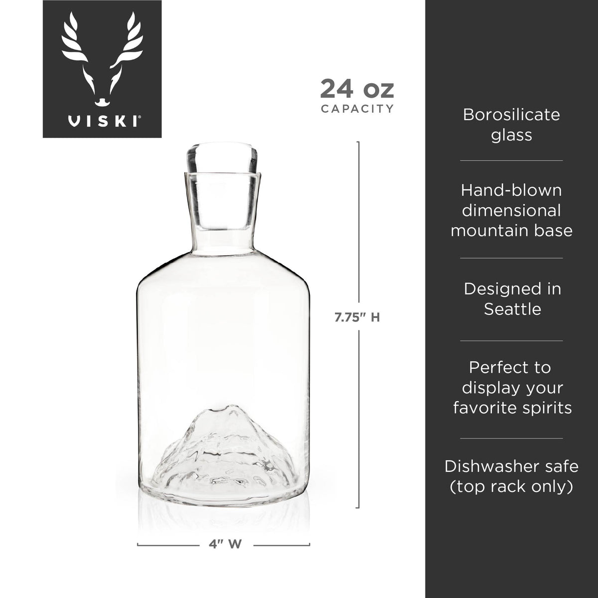 Mountain Crystal Liquor Decanter