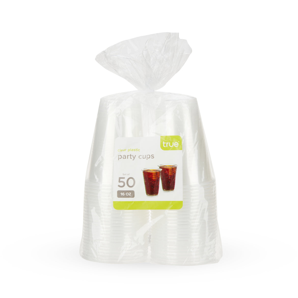 Party 16 oz Plastic Cups in Clear, 50ct