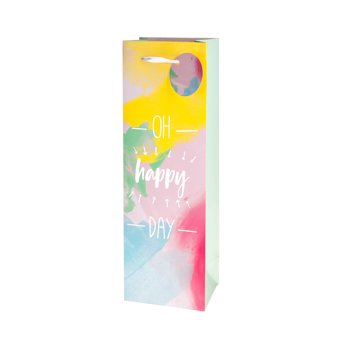 Oh Happy Day Single Bottle Wine Bag