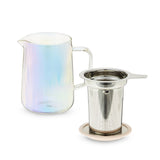 Chas Iridescent Mini Glass Teapot & Infuser