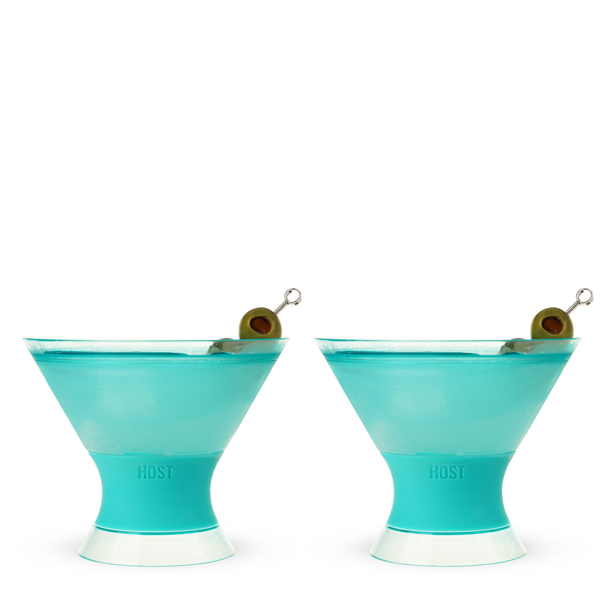 Martini FREEZE Cooling Cup in Aqua, Set of 2