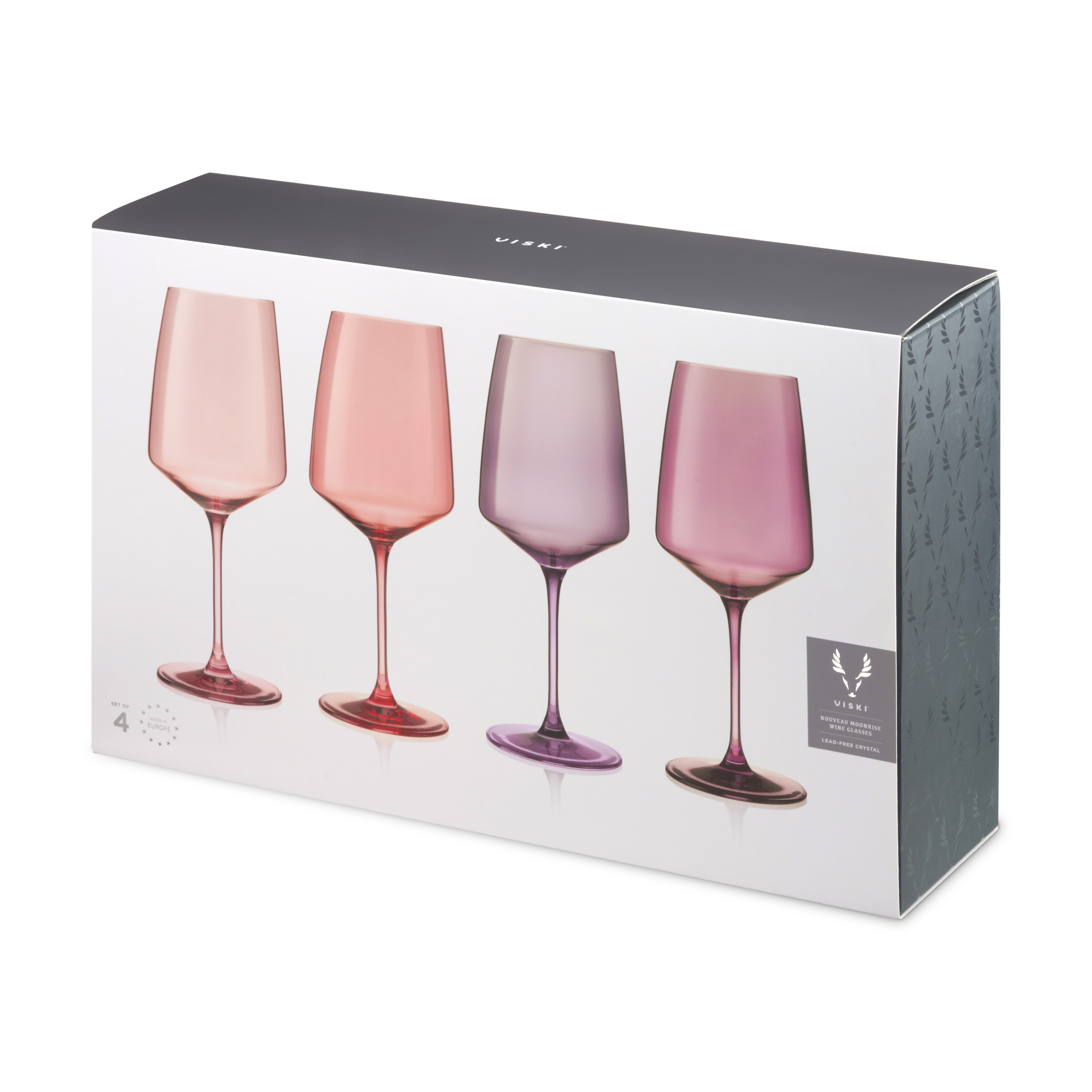 Reserve Nouveau Crystal Wine Glasses in Moonrise, Set of 4 - Thumbnail 5