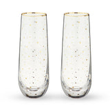 Starlight Stemless Champagne Flutes, Set of 2