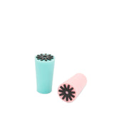 Starburst Silicone Bottle Stopper in Aqua & Pink, Set of 2