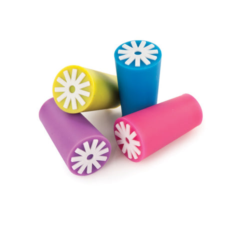 Starburst Silicone Bottle Stopper in Assorted Brights, Bulk, CDU 24ct