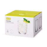 Rocks 12 oz Cocktail Glasses, Set of 4