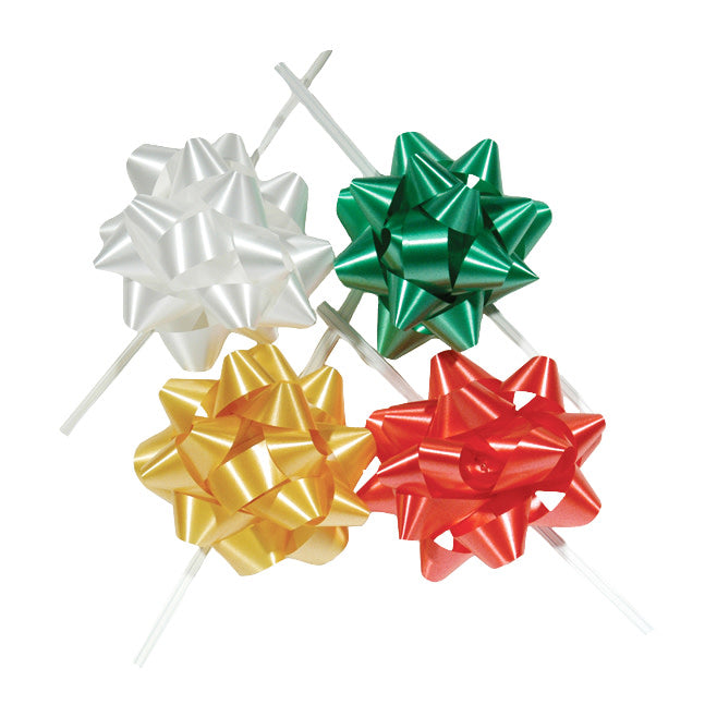 Twist Tie Bows in Assorted Colors, Set of 100