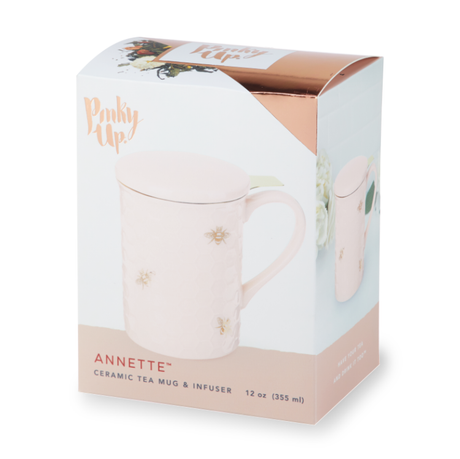 Annette Honeycomb Ceramic Tea Infuser Mug