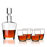 Liquor 36 oz Decanter Set with 11 oz Tumblers, Set of 5