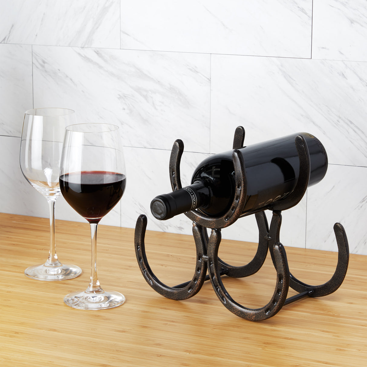 Horseshoe 3 Bottle Wine Rack