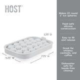 Silicone 1" Ice Sphere Mold in Marble