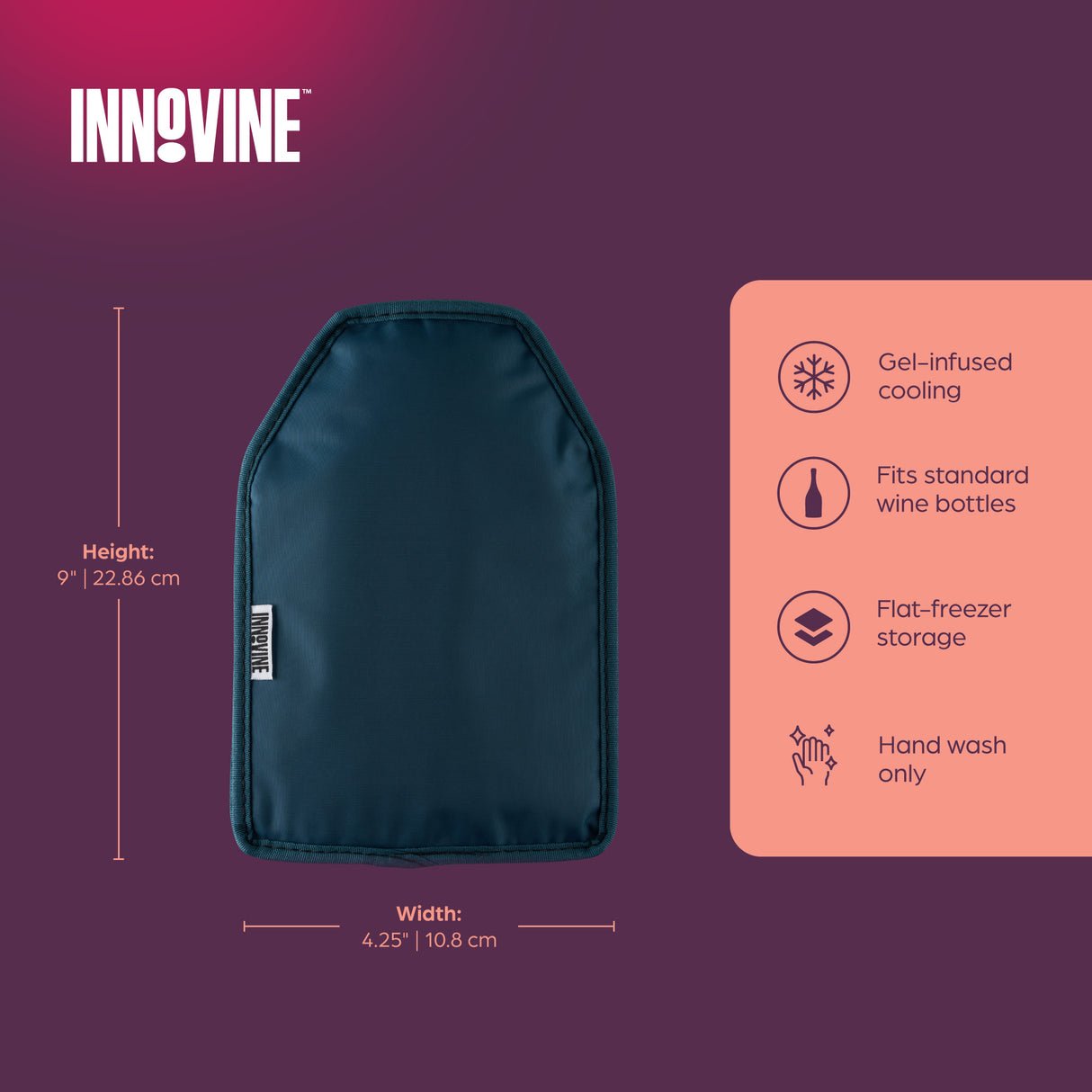 Freeze Gel Bottle Sleeve in Deep Teal