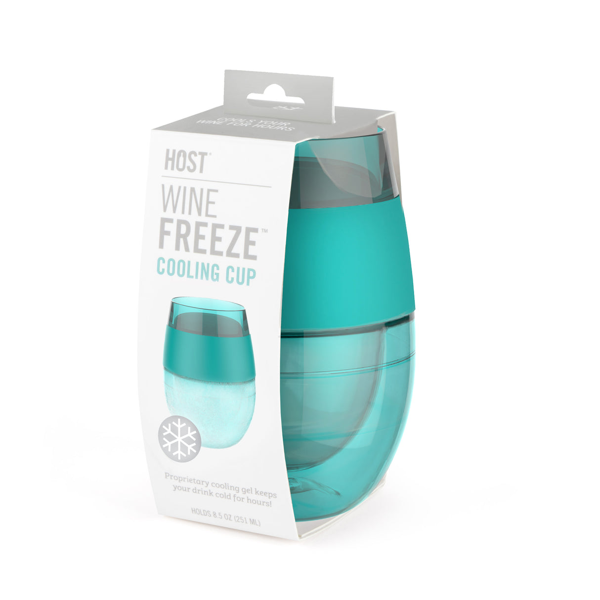 Wine FREEZE Cooling Cup in Tinted Green