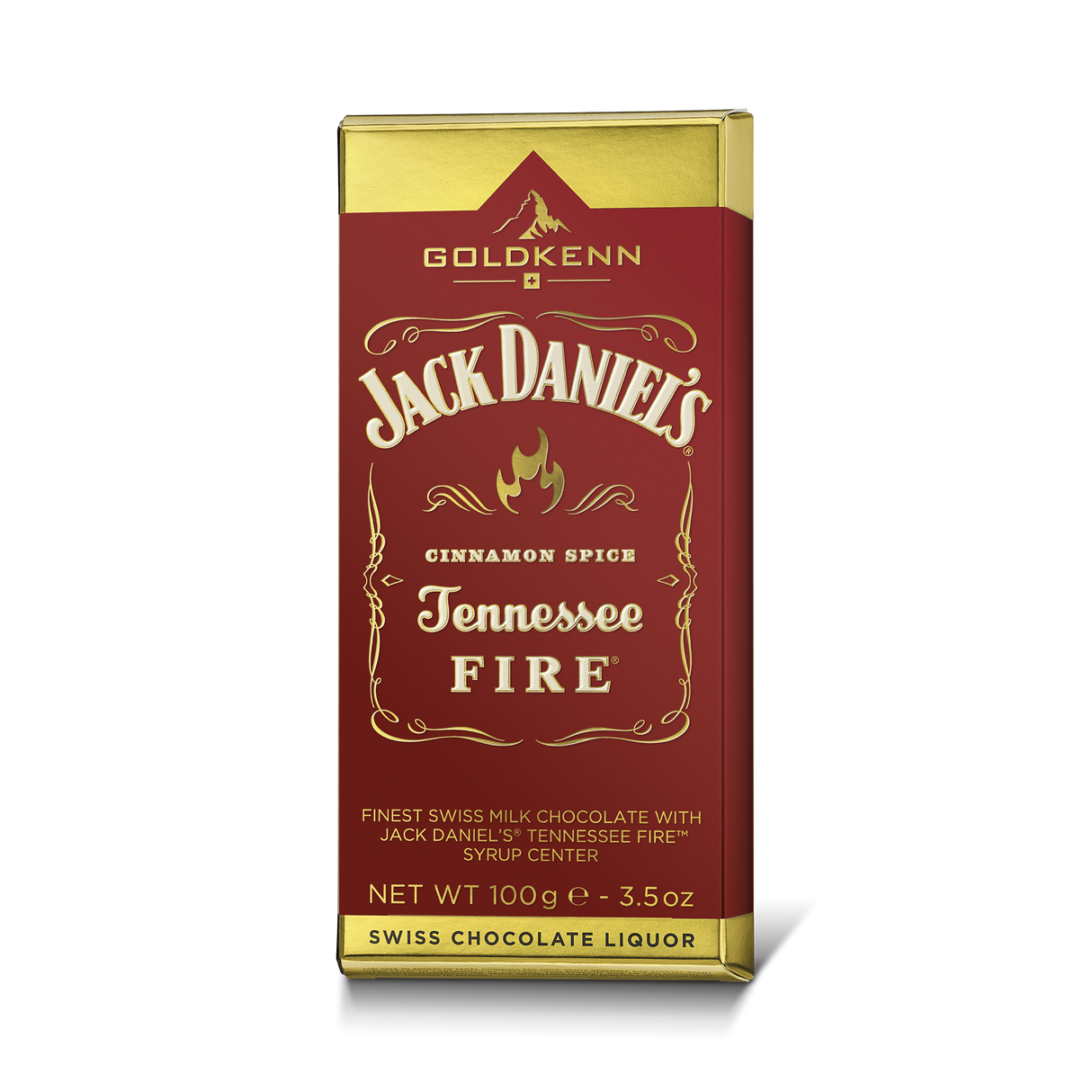 Jack Daniel's Fire Goldkenn Chocolate Bar, 3.5 oz