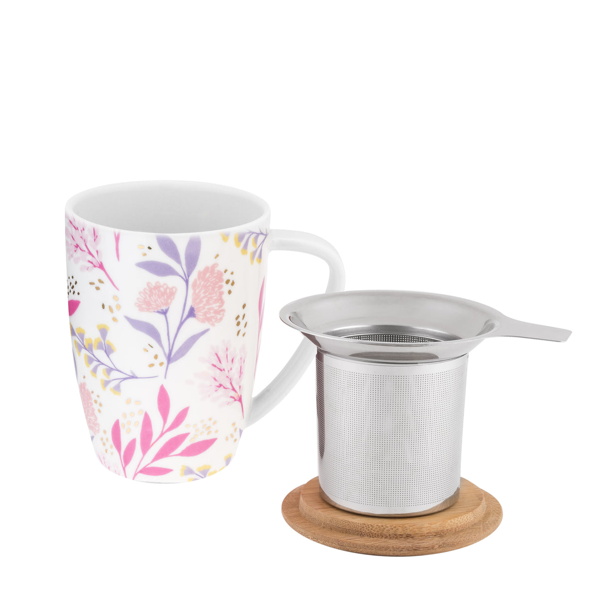 Bailey Botanical Bliss Ceramic Tea Infuser Mug