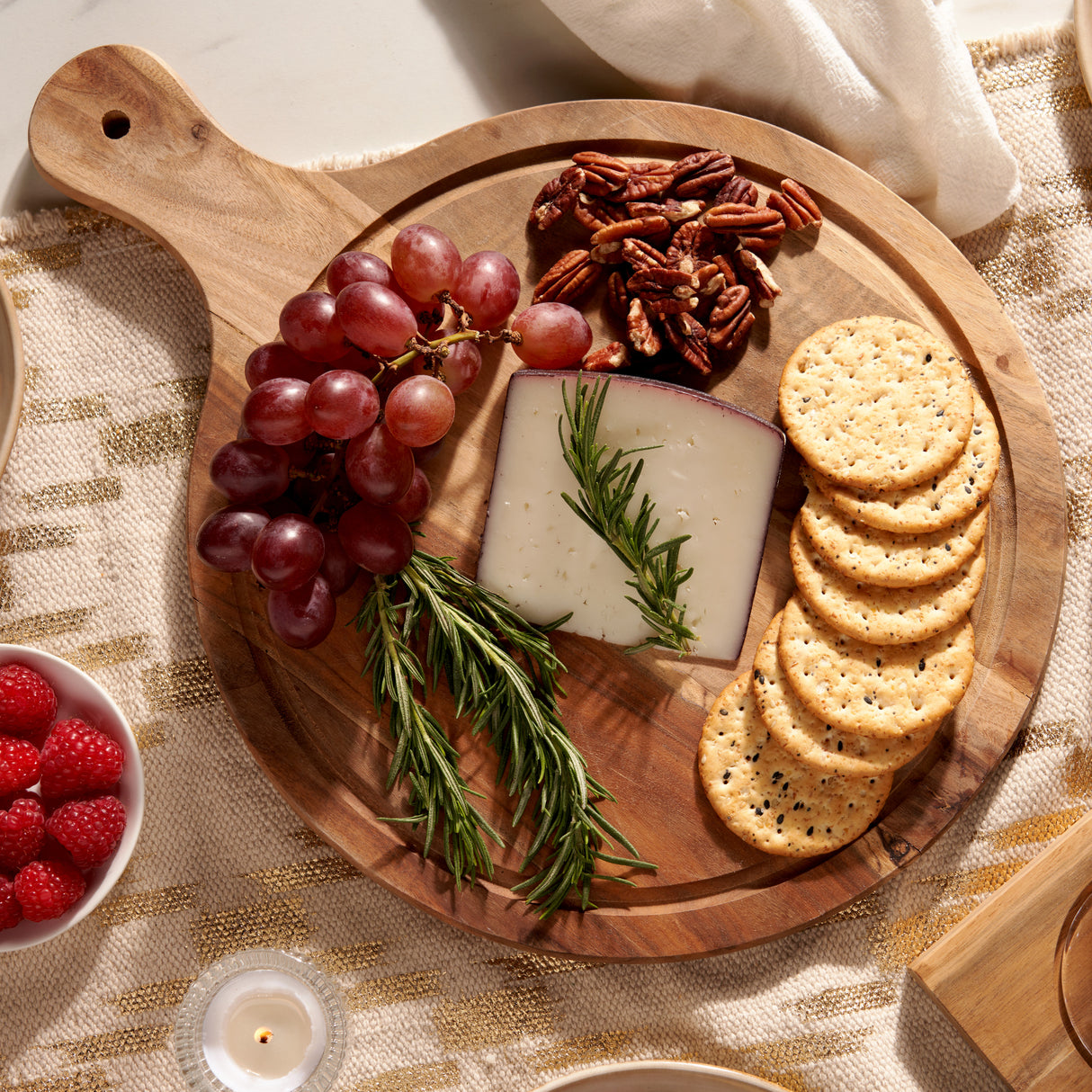 Acacia Wood Artisan Cheese Paddle