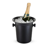 Plastic Wine Bottle Ice Bucket in Black