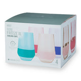 Wine FREEZE XL Cooling Cup in Tinted, Set of 4