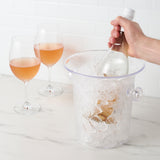 Arctic Acrylic Wine Bottle Ice Bucket in Clear