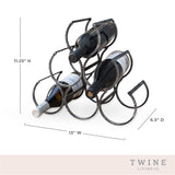 Wine Shrine 6-Bottle Metal Wine Rack