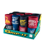 Patriotic Grip It Can Holders in Assorted Styles, CDU 24ct