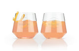 Raye Crystal Angled Cocktail Tumblers, Set of 2