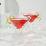 Double Walled Martini Glasses, Set of 2