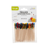 Party Frilled Appetizer Picks in Assorted Colors, 50ct
