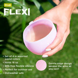 Flexi Aerating Silicone Wine Cups in Assorted Colors, Set of 4