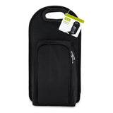 Metro Insulated 2-Bottle Tote Set in Black