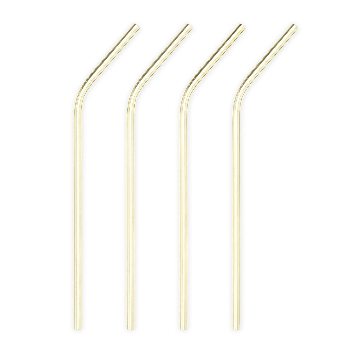 Belmont Cocktail Straws in Gold, Set of 4