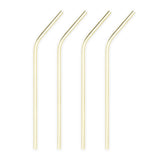 Belmont Cocktail Straws in Gold, Set of 4