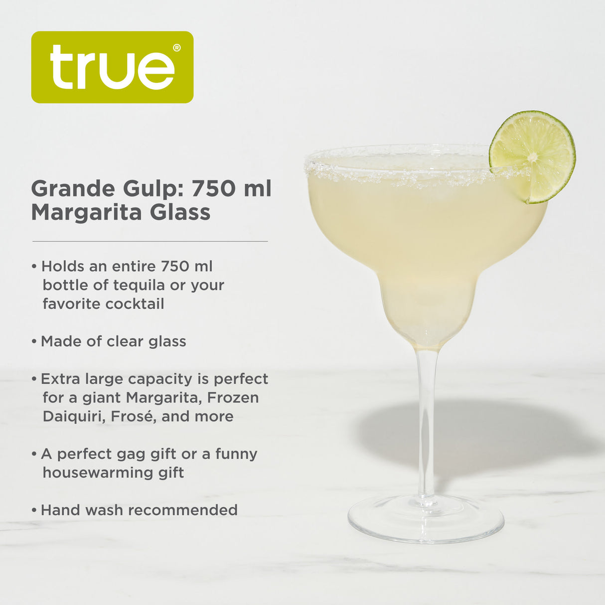 Grande Gulp 750 ml Margarita Glass