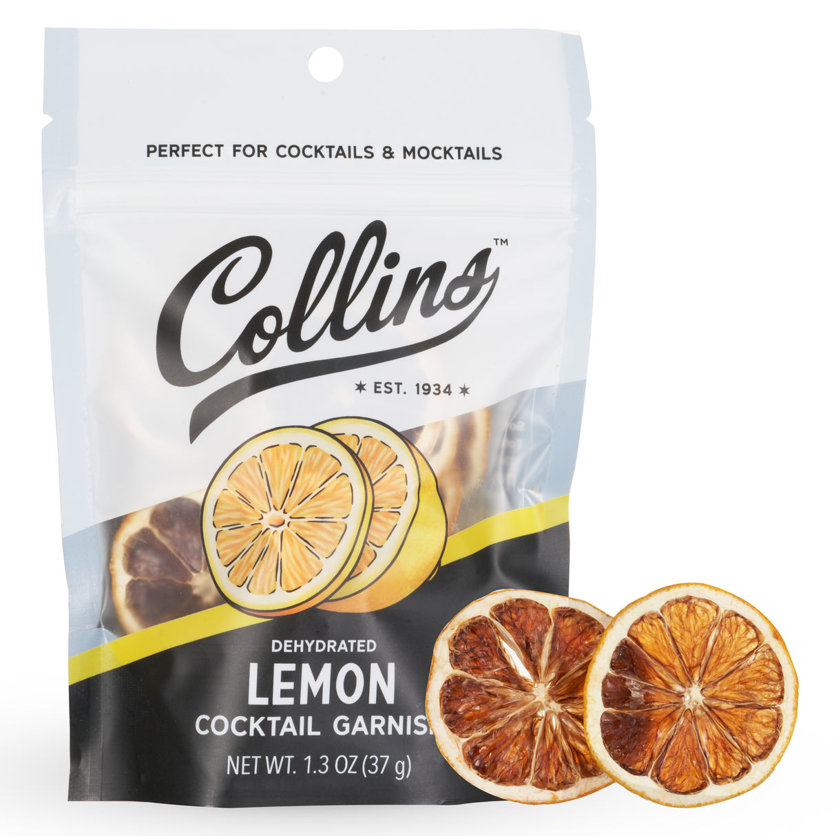 Dehydrated Lemon Cocktail Garnish, 1.3 oz