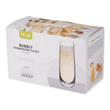 Stemless Champagne Flutes, Set of 8