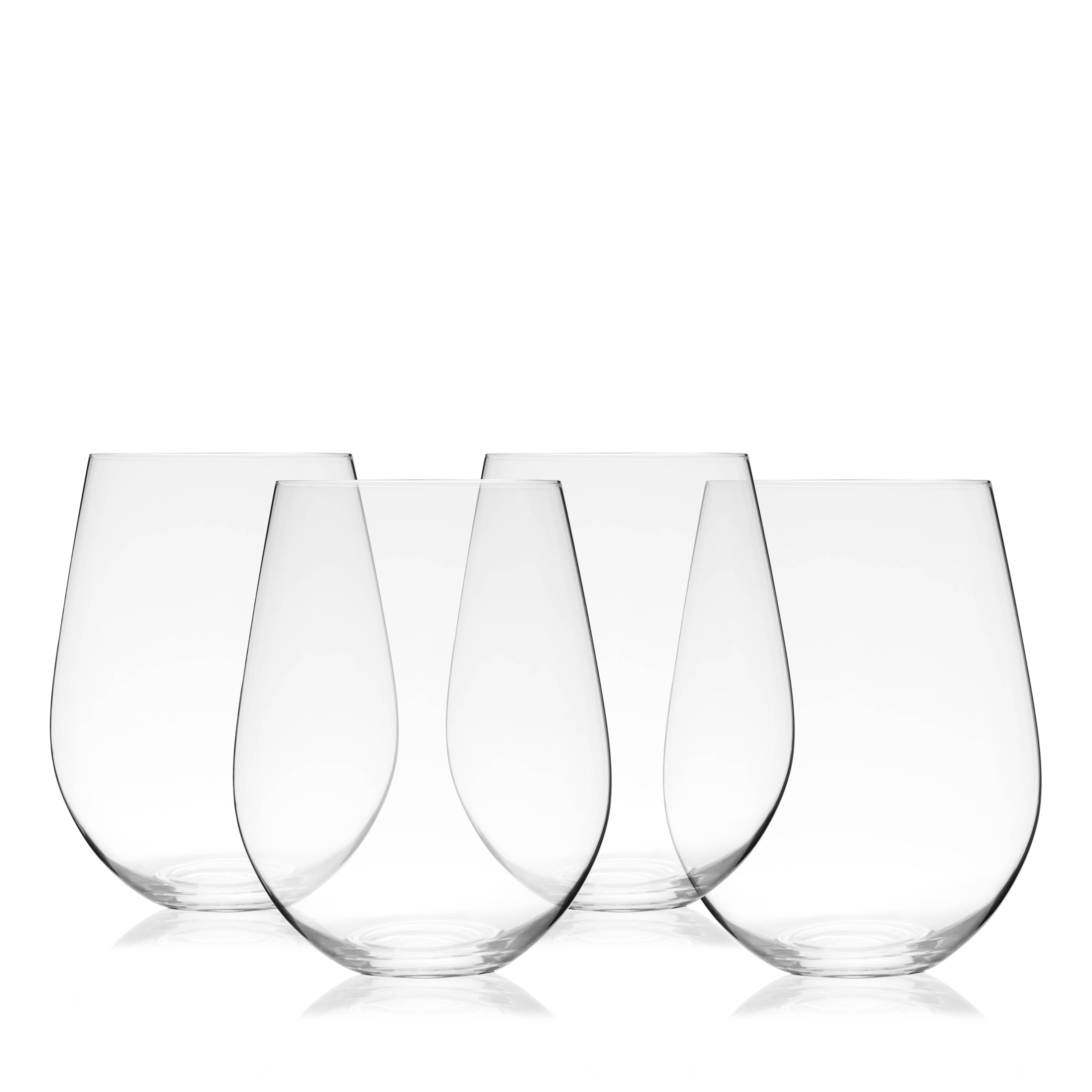 Vino 21 oz Stemless Wine Glasses, Set of 4