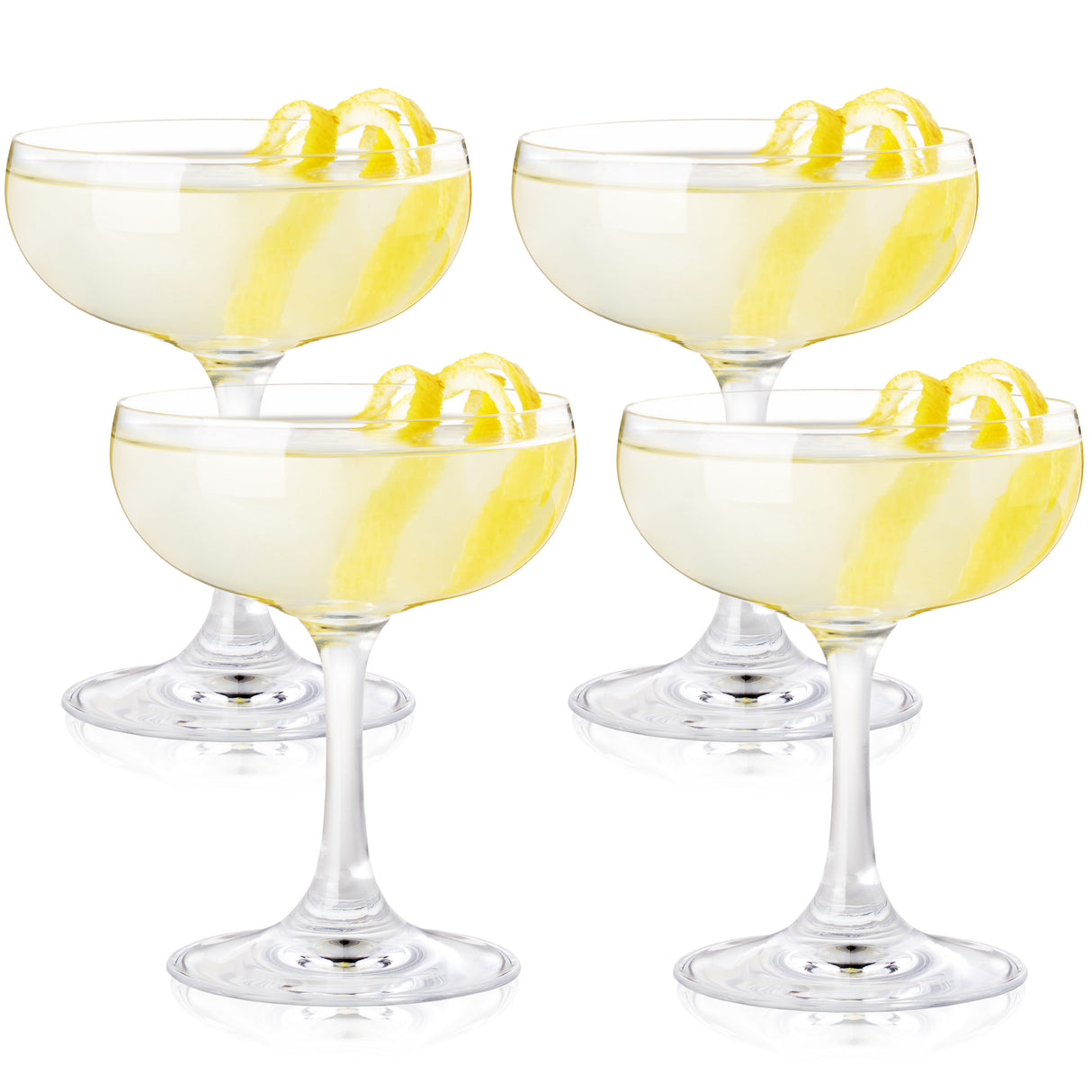 Coupe 7 oz Cocktail Glasses, Set of 4