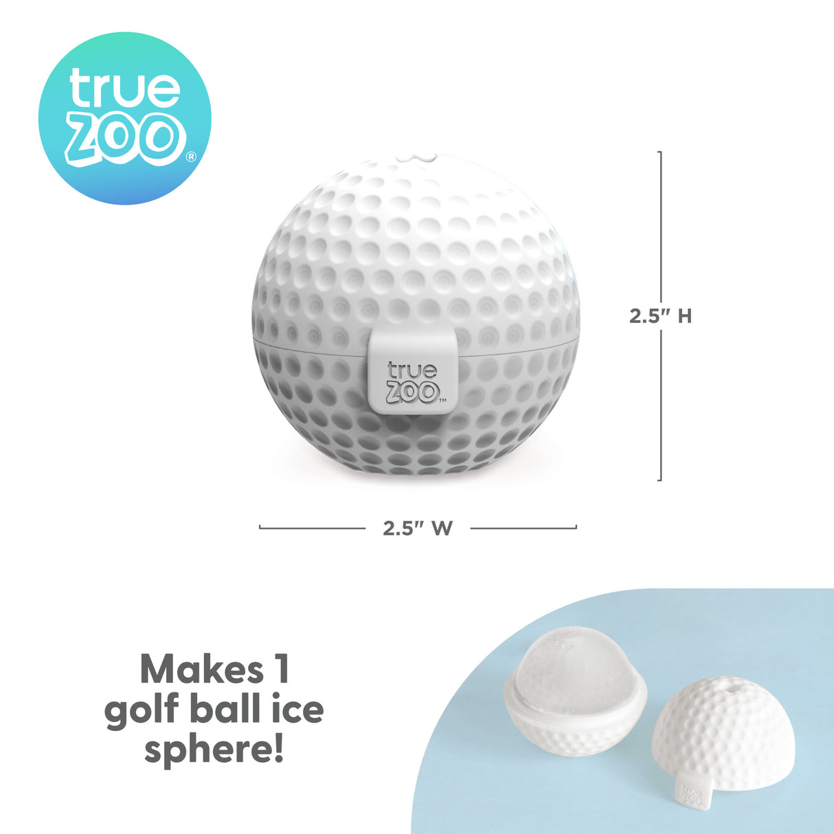 TrueZoo Golf Ball Silicone Ice Mold