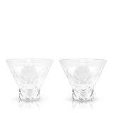 Gem Crystal Martini Glasses, Set of 2