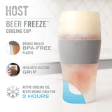 Beer FREEZE Cooling Cup in Green, Set of 2