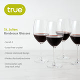 St. Julien 18 oz Bordeaux Wine Glass, Set of 4