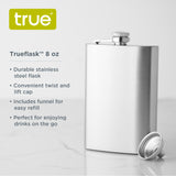 Trueflask 8 oz Stainless Steel Flask